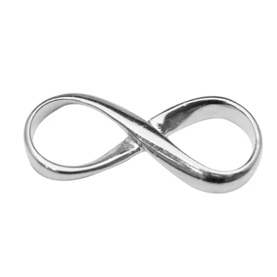 Beadsnice ID 26140 925 sterling silver 8 Tiny Infinity connectors as bangle bracelet charms connector