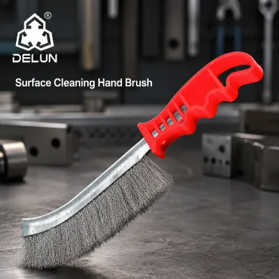 DELUN Stainless Steel Knife Type Hand Brush Workshop Maintenance Weld Preparation Factory Supply Professional Tool Factory