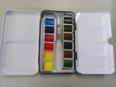 Custom High Quality 12color Watercolor Paint Set Water Paint Colors