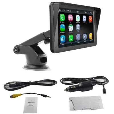 DeYongwang 2026 New 7-Inch Rearview Mirror 1920x1080 Capacitive Touch Screen CarPlay All-in-One Navigation Multi-Warehouse Stock