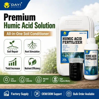 Foliar Spray Organic Liquid Humic Concentrate Fulvic and Humic Chelated Iron Fertilizer Humic Seaweed Fertilizer