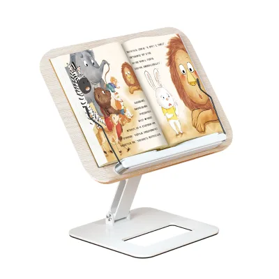 YD-16M Universal Wood Book Stand for Cookbooks Reading Sheet Music Tablet Portable and Foldable Adjustable