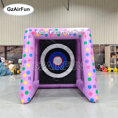 Inflatable Archery Target Game Frame,Axe Throwing Game Inflatable Velcro Dart Shooting Game for Kids Shower Party Event Rental