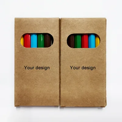 High Quality Custom 3.5" Wood Natural Mini Golf Pencil China Colour Pencil Manufacturer 6pcs 3.5" Mini Color Pencil Set
