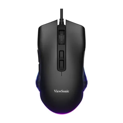 ViewSonic MU800 Right-Handed Wired Gaming Mouse with RGB Backlit Ergonomic Design 4 Buttons for Desktop & Laptop Computers