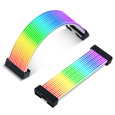 ASIAHORSE Hot Sale Black White RGB ARGB PSU Extension Cable Kit Cable Cover ATX 8Pin 24Pin GPU Dual Triple 18/16AWG Easy