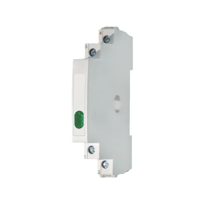 KINEE Industrial 9mm DIN Rail Green LED Intermediate Light Module Single Light 24V/230V/415V Voltage Options Indicator Lights