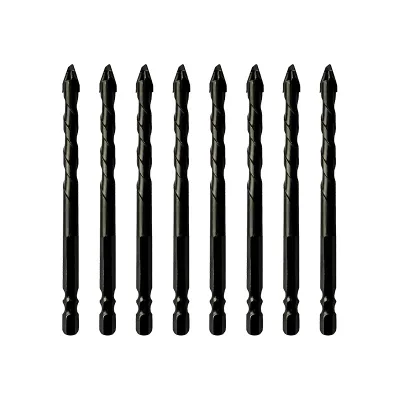 Tile Drill Bit for Masonry Drilling-Extra-Hard Angled Ceramic Eccentric Design for Cement Walls Tiles Triangular Tip 6-12mm