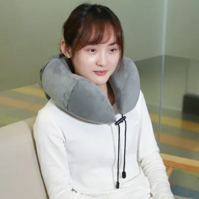 Hot Selling Soft U Shape Customized Flight Neck Pillow Camping Memory Foam Neck Car Pillow