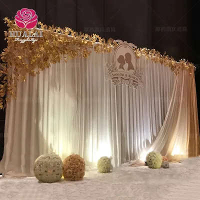 FBJ059 8*8 White Luxury Castle Birthday Wedding Panel Party Picture Logo Backdrop Curtain Decoration Support