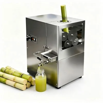 Yield Easy Clean Street Stall Use Commercial Stainless Steel Sugarcane Juicer High Juice Yield Easy Clean Street Stall Use