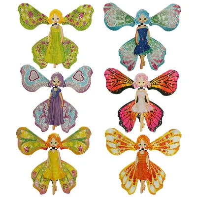 2025 Beejay BJ9273 Magic Flying Toys Plastic & Paper Rubber Band Powered Educational Flying Butterfly for Kids Children