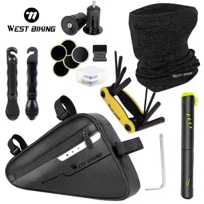 WEST BIKING Combination Packages Multi Portable Storage Boxes Tools Set Bike Bag Waterproof Cycling Bike Tool Set Bicycle Bags