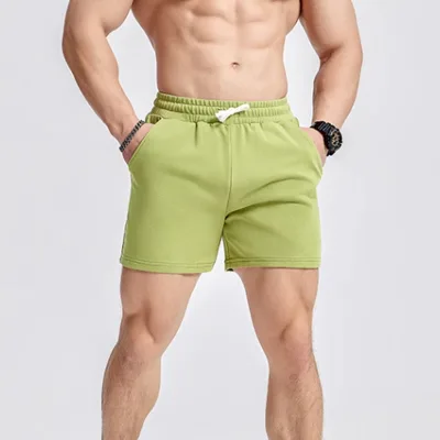 Summer Custom Gym 100%Cotton Sports Running Fashion Sports Jogger Casual With Pockets Men's Shorts