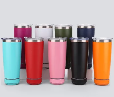 20oz Music Travel Cup Sound Speaker Cup with Rechargeable Wireless bluetooth Speaker on Bottom