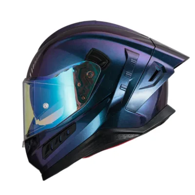 DOT Approved Full Face Motorcycle Helmet Colorful Shield Dual Visor Racing Casco De Moto