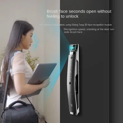 Sanbiao Mingpai F3pro Face Recognition Fingerprint Password Remote Visual Monitoring Alarm 5.0" Screen Automatic Anti-theft