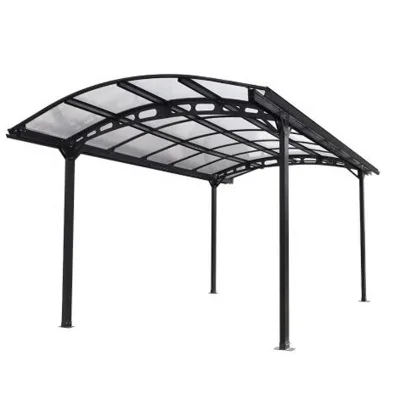 Waterproof Car Shed Canopy with Galvanized Iron Horizontal Roof Tent Top Garage Shelter Cover for Cars Boats