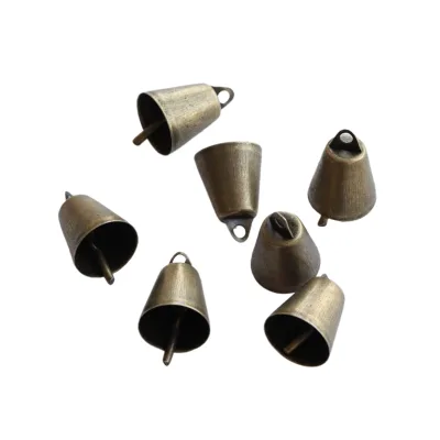 26mm Ancient Bronze Color High Thickened Horn Bell Christmas Decoration Pendant Accessories Retro Ornament