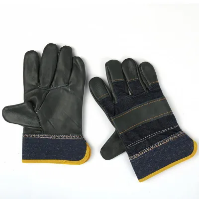 Fashion Style Motorcycle Leather Material Driver Safety Gloves for Cycling