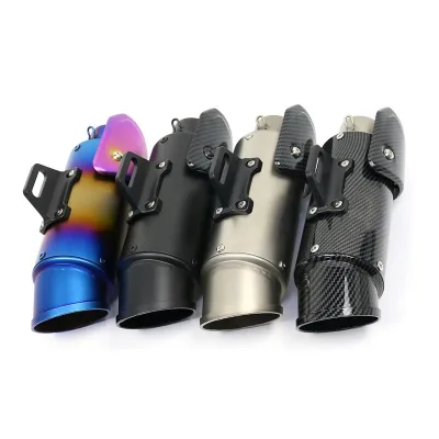 51MM 60MM Universal Exhaust Motorcycle Muffler Exhaust Muffler Pipe