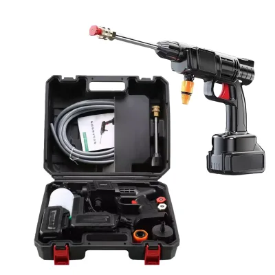 High-Pressure Portable Car Washer High Quality Mobile Car Firefighting Equipment Accessory Wireless Lithium Battery Water Gun