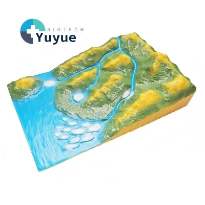 Fluvial Deposition Demonstration Model, River Sedimentation Landform Teaching Aid for Geography Education