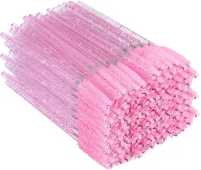 Wholesale Pink Disposable Crystal Eyelash Brushes, Brush Mascara Wands, Eyelash Mascara Brushes Eye Lash Applicator Brush