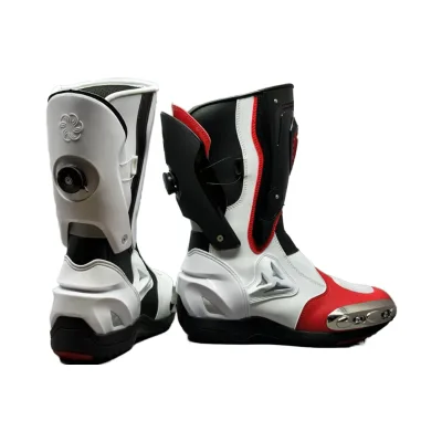 Winter Motorcycle Riding Boots with Waterproof Zip Closure PU Insole Flat Style Knee-High Position for Motorcycling