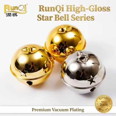 Customizable Shiny Metal Christmas Bells with Adjustable Loop - High Shine Jingle Bells for Christmas Tree Decor DIY Holiday