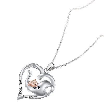 Elephant Cute, Exquisite, Fashionable, Creative and Personalized Pendant Necklace, Versatile, Fresh, Niche Commemorative Fashion
