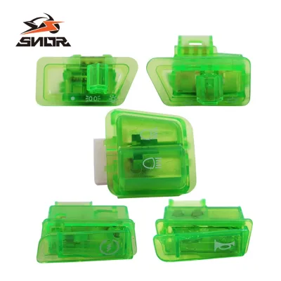 SNOR Motorcycle Switch Colored Headlight Turn Signal Switch 3 Wire Beam Dimmer Horn Starter Switch