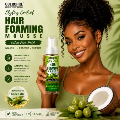 New Popular Hair Mousse Extra Firm Hold Fizz Control High Shine Hair Styling Foaming Mousse
