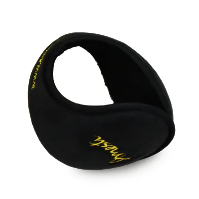 Custom Factory Men Winter Earmuffs Fleece With Embroidery Logo Foldable Warm Outdoor Ear Muffs