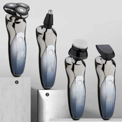 Premium Multifunctional Twin Blade Stainless Steel Blades Electric Shaver for Men Close Comfort Shave Cordless Portable Fast