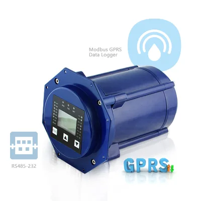 Modbus GPRS Data Logger With RS485 232 Interface Blue Plastic Housing
