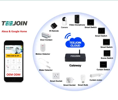 Shenzhen 2021 New Aleza google Zigbee Tuya App Wifi Smart Home Hotel Stytem Smart Home Automation Kit