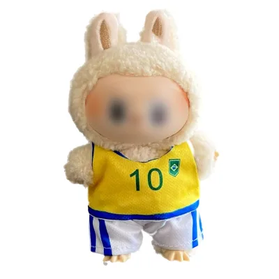 Fashionable Yellow Jersey Plush Doll Accessories DIY Toy Decoration Replacement Clothes for Dolls