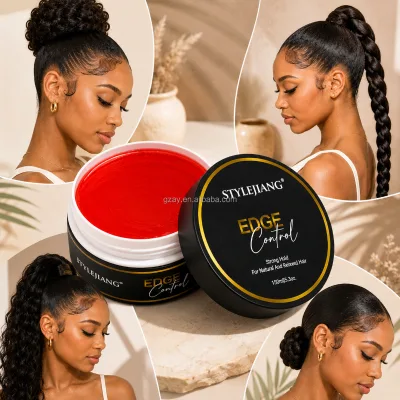 Hair Edge Control Styling Gel with Argan Oil Castor Oil for Sleek Edges Flyaways and Frizz Control