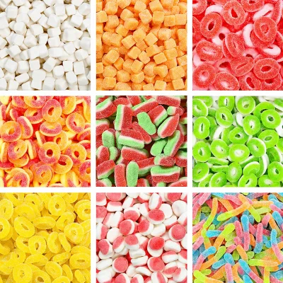 Sour Sand Coated Gummy Candy - Assorted Fruity Flavors, Multiple Shapes (Fruits/Animals), Bulk Wholesale for Snacks & Party