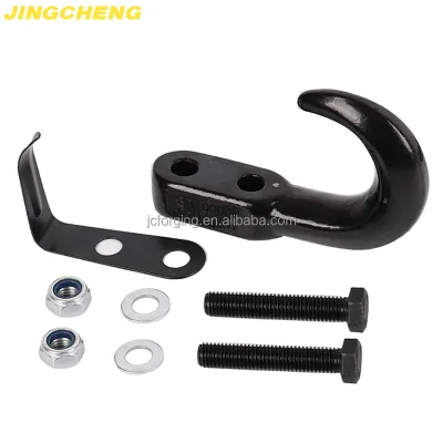 Trail Tow Hook with Latch U.S. Type Forged Trailer Hook with Tongue Piece Car Tow Hook