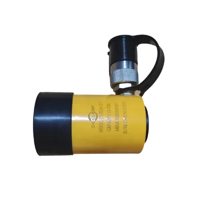 RCH121 13T Single Acting Hollow Plunger Hydraulic Cylinder 70MPa High Pressure Hollow Hydraulic Ram Hollow Jack Stroke 42mm
