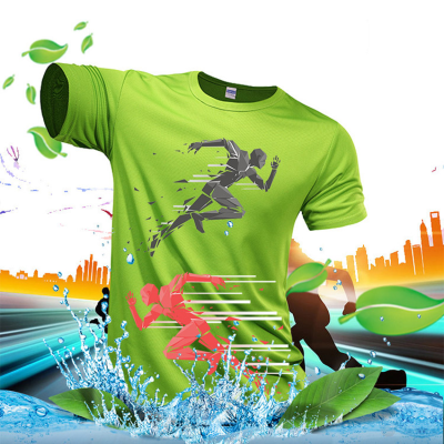 2023Fast Delivery Cheap Quick Dry Shirts O-Neck Marathon Outdoor Activity Sports Wear Custom Printed Logo Breathable T-Shirts