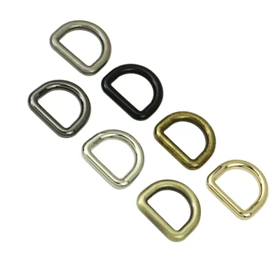 Custom Metal Zinc Alloy Steel d Ring for Handbag Clothing with Customized logo