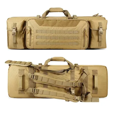 Outdoor Tactical Large Polyester Bag Multi-Functional Double-Layer Hunting Sports Handheld Backpack Fishing Bag