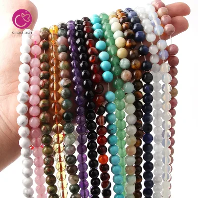 Nature Stone Beads Gemstone Strings Bead Loose in String Good for Jewelry Making Diy Bracelet