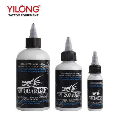 Yilong Natural Organic White 30ml/125ml/250ml Tattoo Ink Paste Cream Skin Application Transfer Gel for Kits