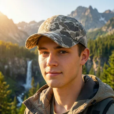 New Washed-and-distressed 6-panel Cap Outdoor Camouflage Baseball Hatunisex Versatile Stylish Soft Crown Sun-blocking