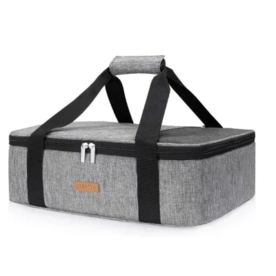 Water Resistant Lightweight Picnic Camping Lunch Storage Cooler Bags with Zipper Closure