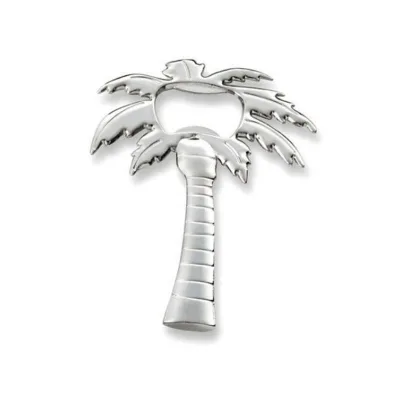 Custom Metal Palm Tree Bottle Opener Silver Gold Palm Coconut Tree for Wedding Gifts